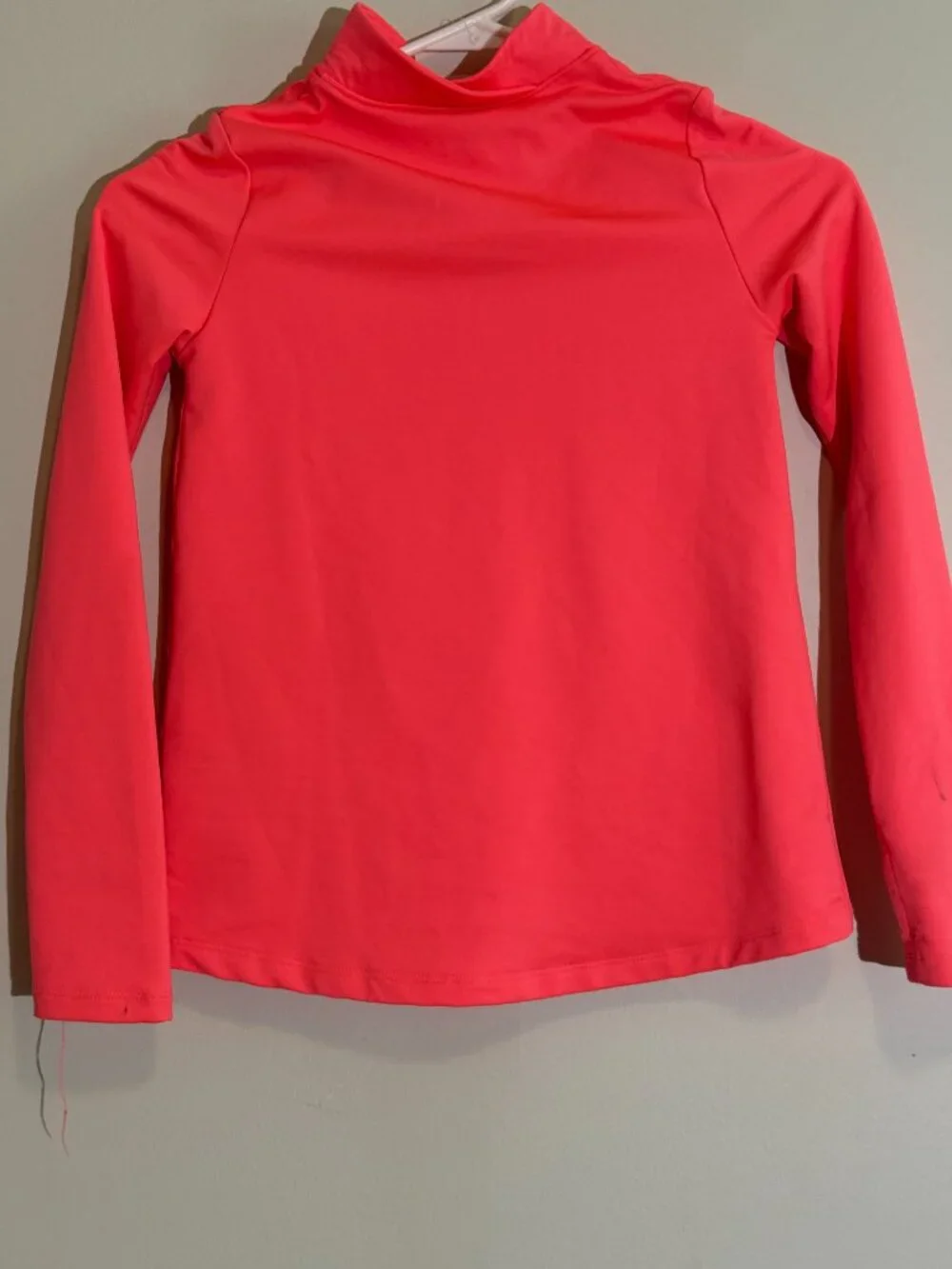 Under Armour Youth Small Pink Coral 1/4 Zip Pullover Sweatshirt Activewear  |YSM